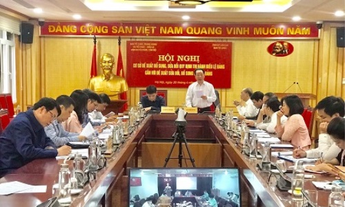 Hội thảo khoa học “Cơ sở đề xuất bổ sung, sửa đổi Quy định thi hành Điều lệ Đảng gắn với đề xuất sửa đổi, bổ sung Điều lệ Đảng”